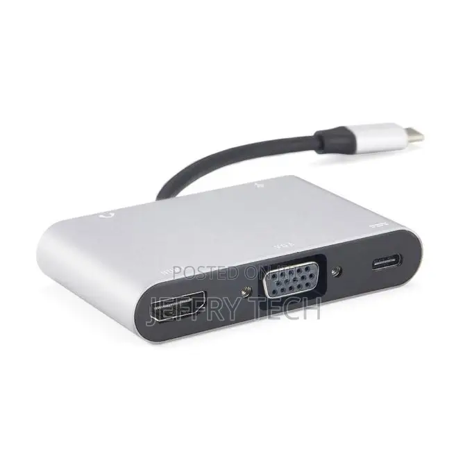 Neutral 5 in 1 USB C to HDMI 4K VGA Adapter With 3.5 Jack US