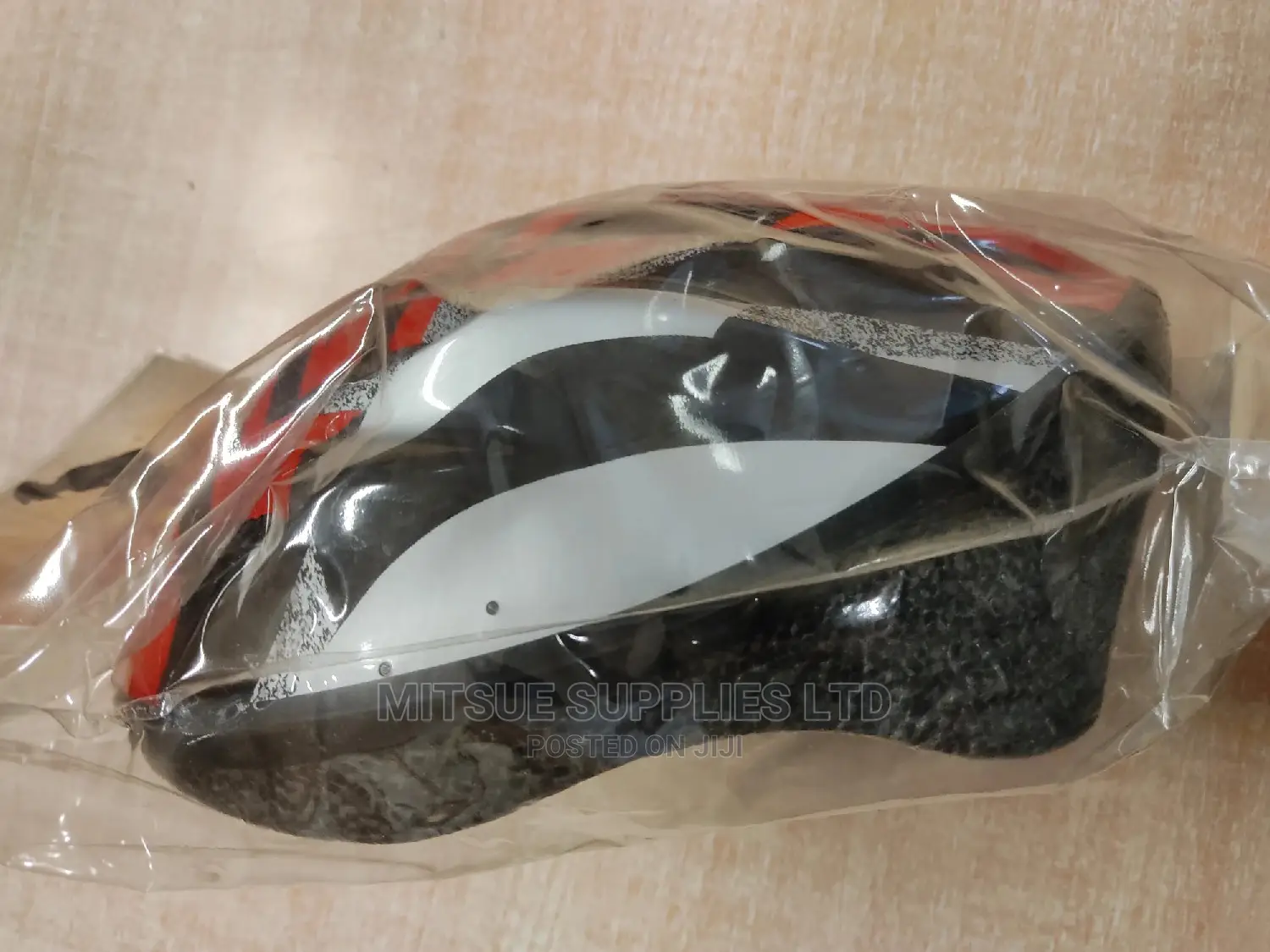 Cycling Helmet- Red and White