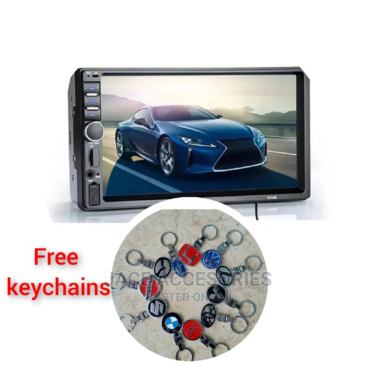 Mp5 Radio +Free Car Logo Key Chain