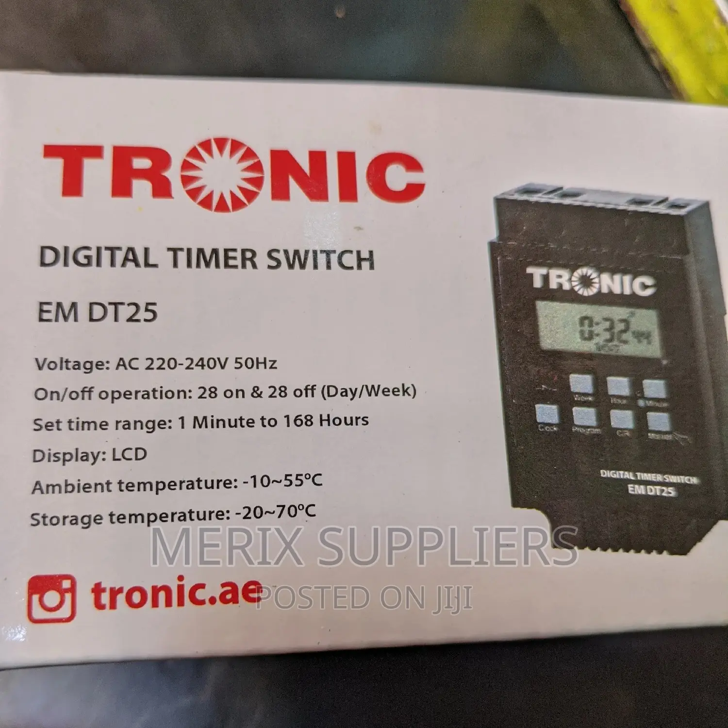 Tronic Digital Programmable Electronic Timer Switch | 6250W