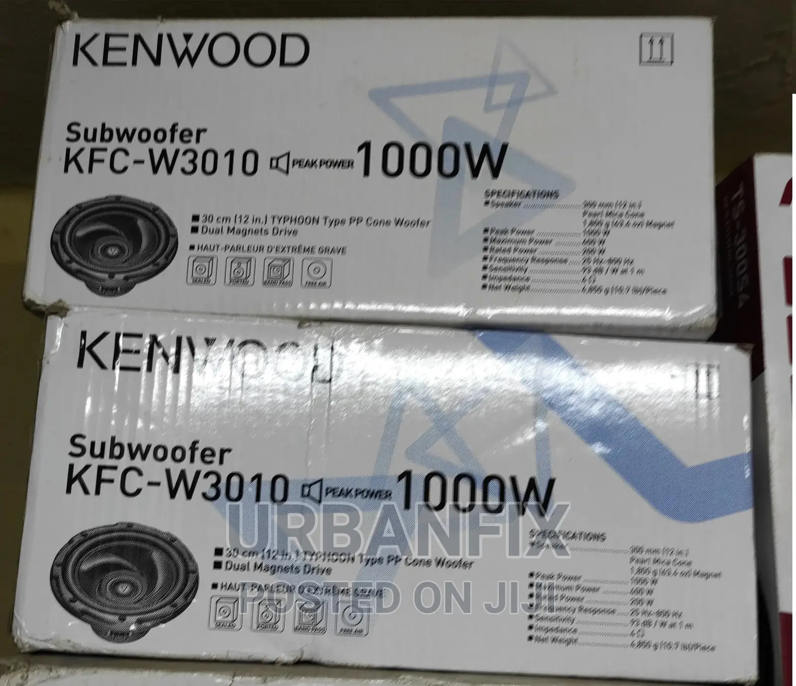 Kenwood 1000watts Double Magnet Subwoofer