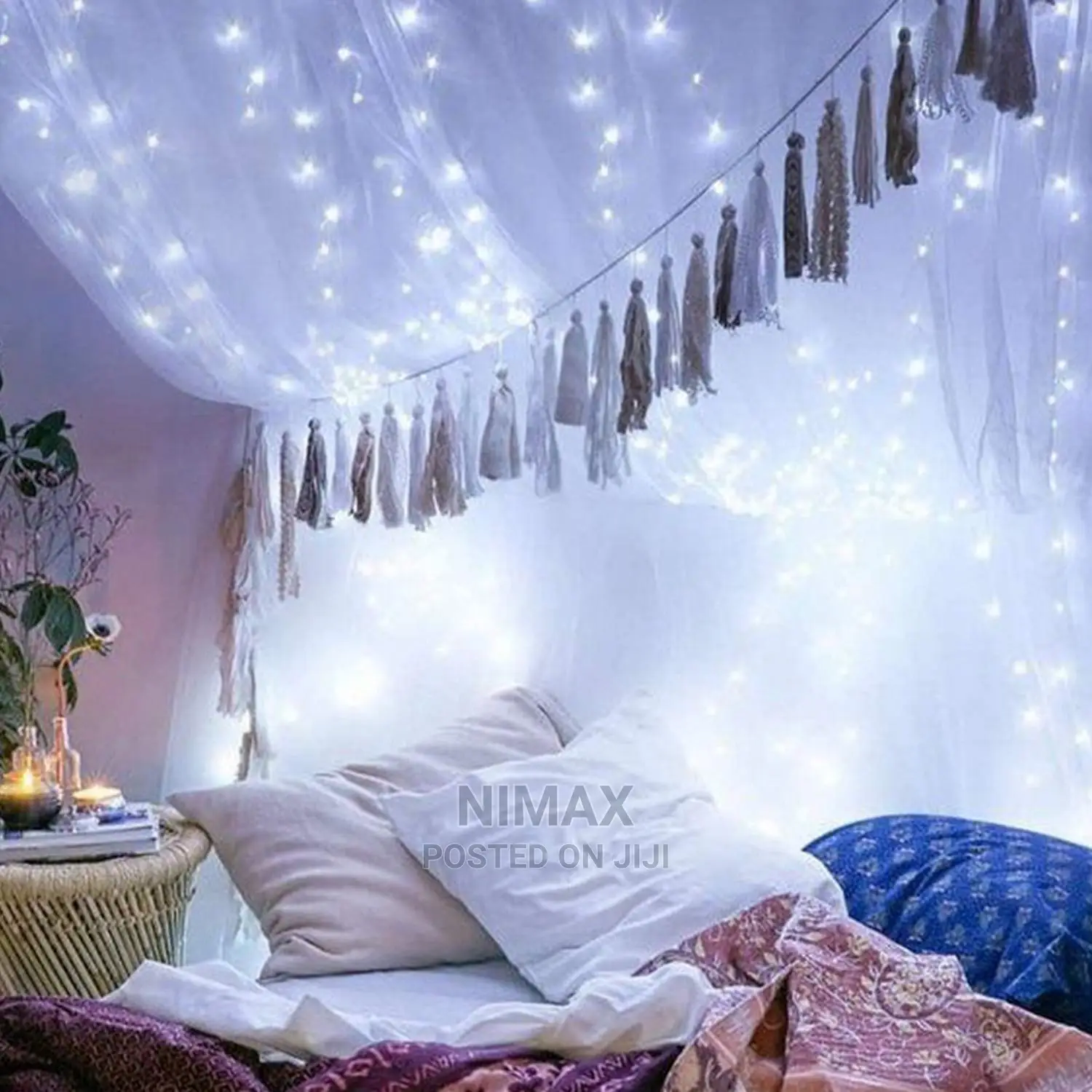 Christmas Cool White 3x3 Curtain LED Lights