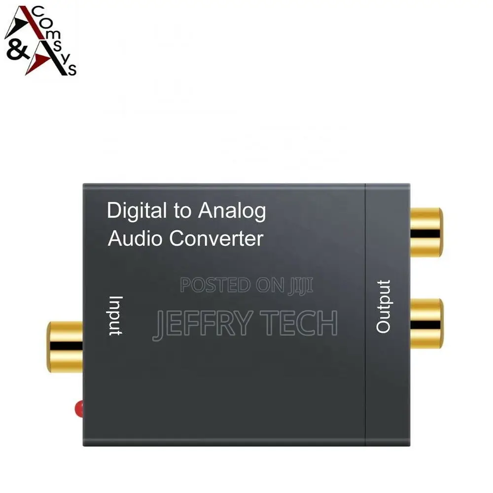 Converter Digital Toslink/Spdif Coaxial to Analog Audio Conv