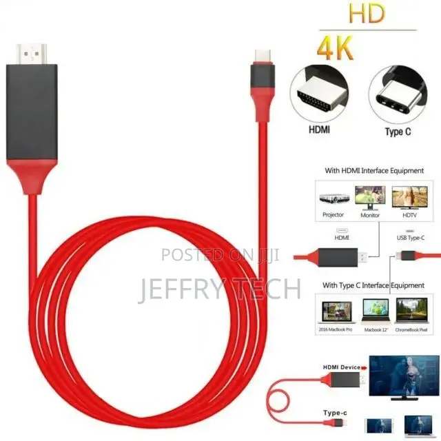 Type C to HDMI HDTV AV TV Cable Adapter for Samsung Galaxy S