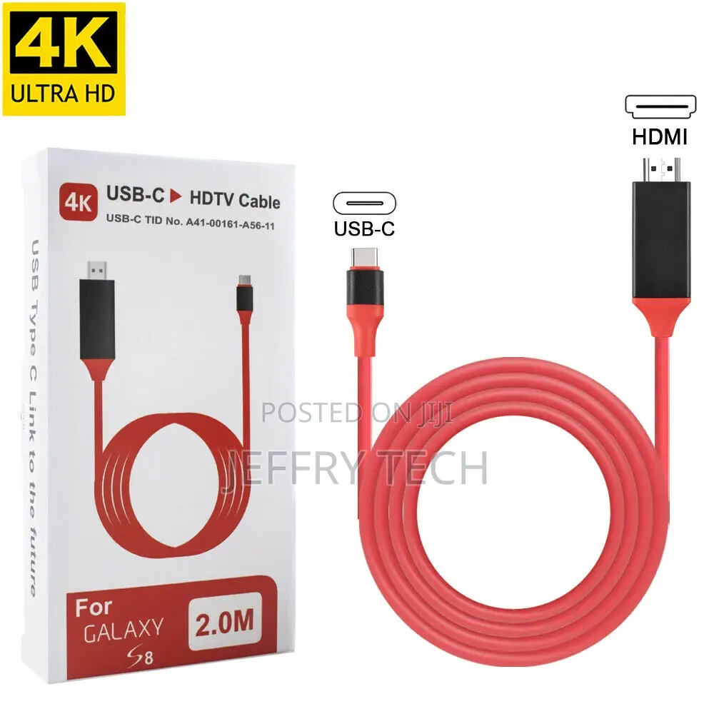 USB Type C to HDMI 4K HDTV TV Cable Adapter for Samsung Gala