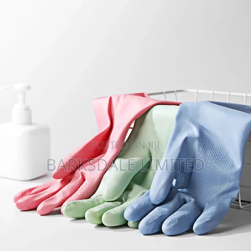 Domestic Silicone Rubber Gloves Latex Silicon Kitchen Pink