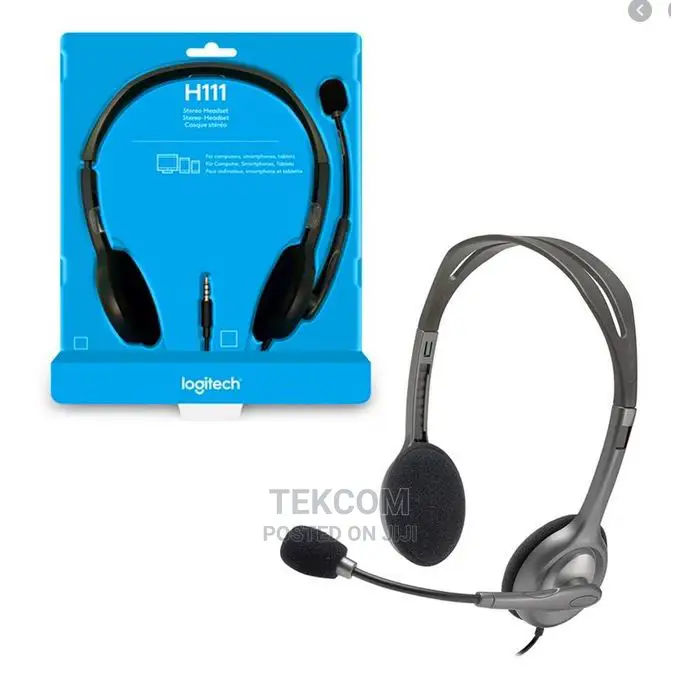 Logitech Stereo Headset H111 Black (3.5 Mm Jack)