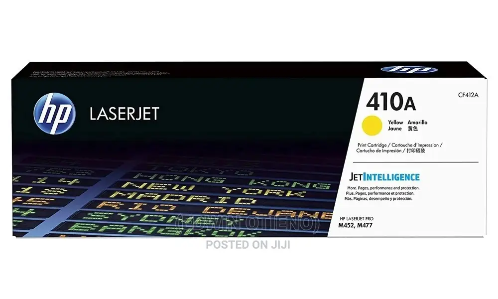 Original HP 410A Yellow Laserjet Toner Cartridge