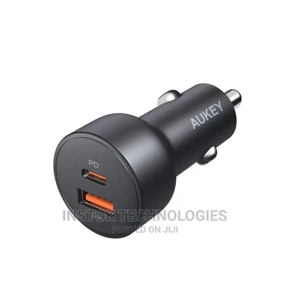 Aukey 30W USB C Pd Fast Car Charger With Power Delivery Qu