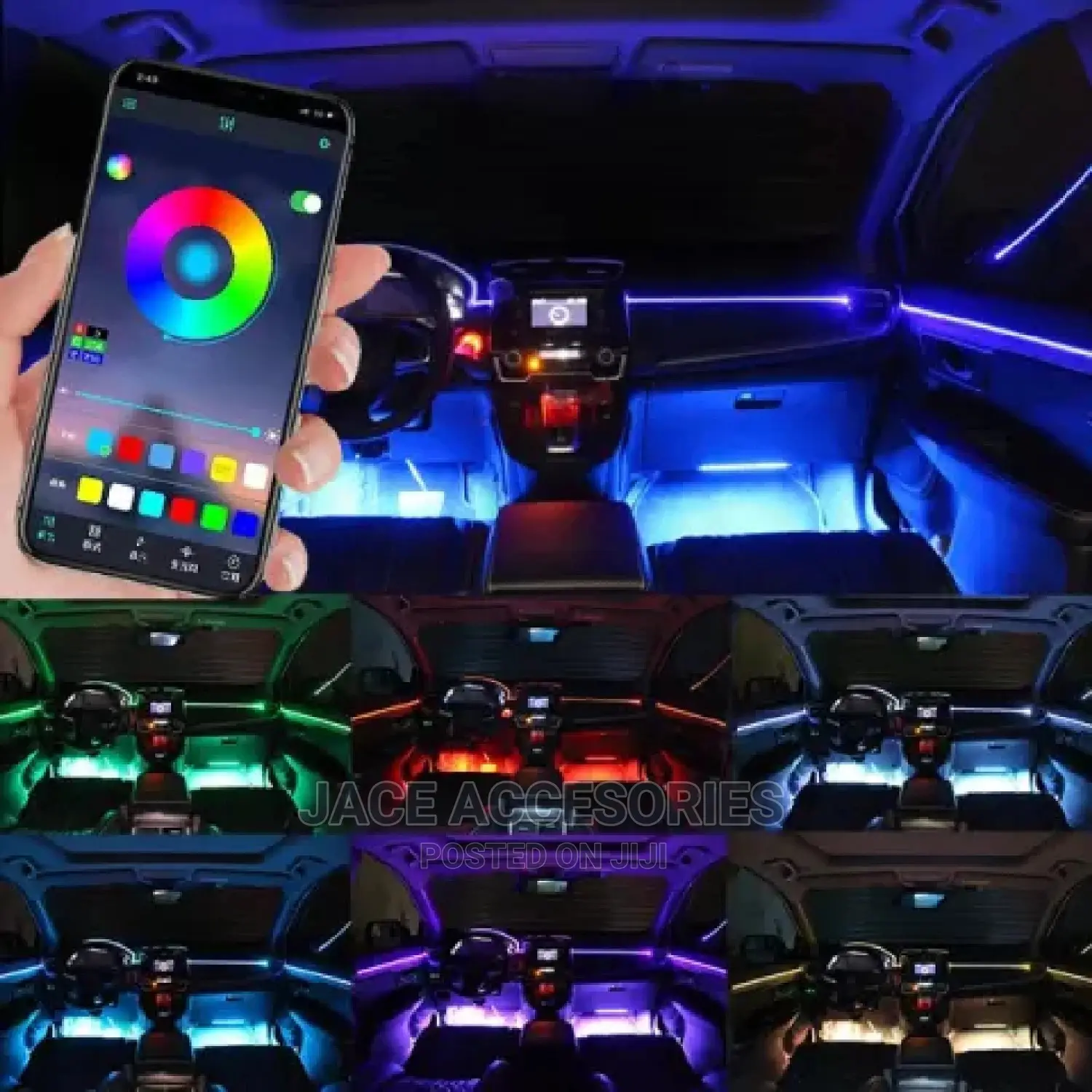 App Controlled Car Interior Ambient Lighting