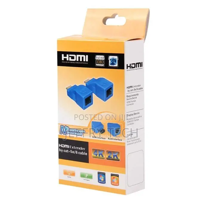 Generic HDMI to RJ45 Extender Adapter (Receiver Transmitte