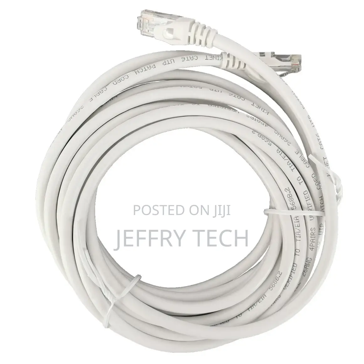 5m White Ethernet Network Lan Cable CAT6 UTP 1000mbps RJ45 8