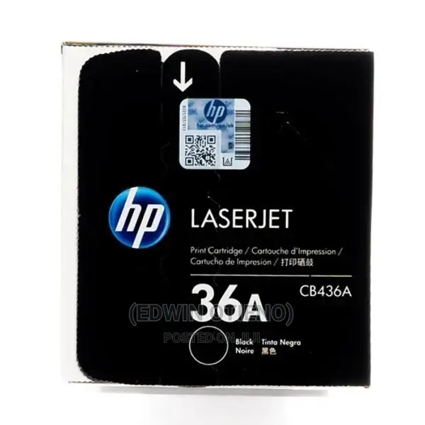 Original HP 36A Black Toner Cartridge CB436A