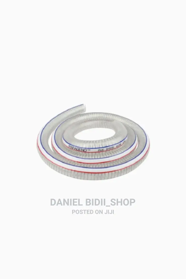 Clear Spring Sunction Hose Pipes Threaded 5inch 15mtrs