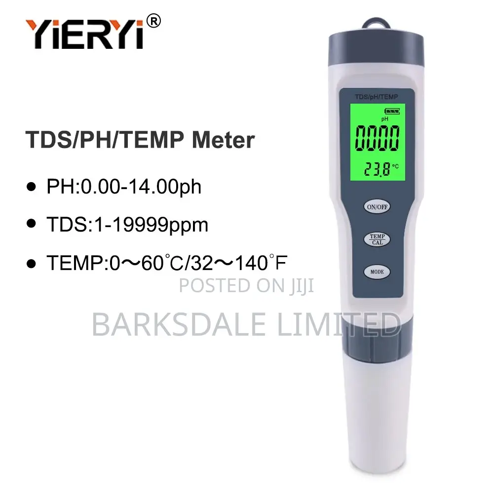 Digital Ph Meter Atc Tester, 3 in 1 Ph TDS Temp 0.01