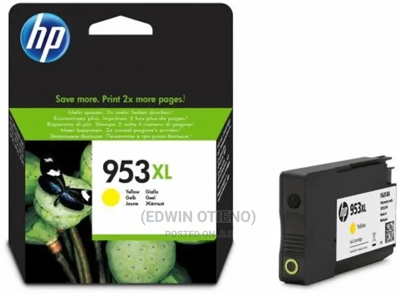 HP 953XL High Yield Yellow Ink Cartridge