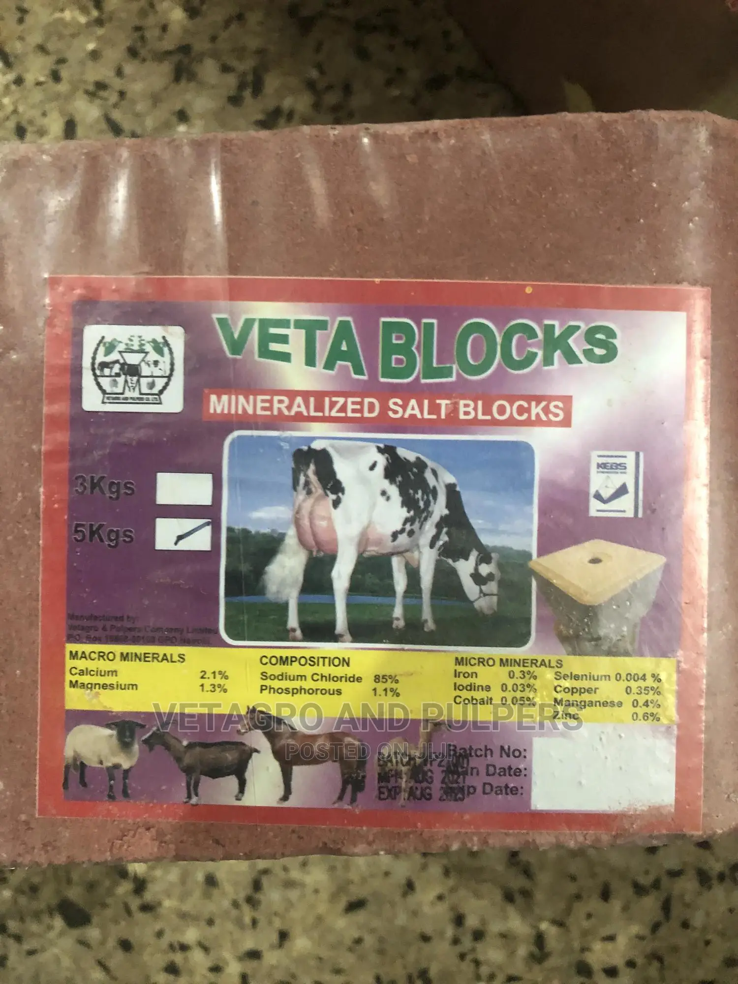Animal Mineralized Salt Block