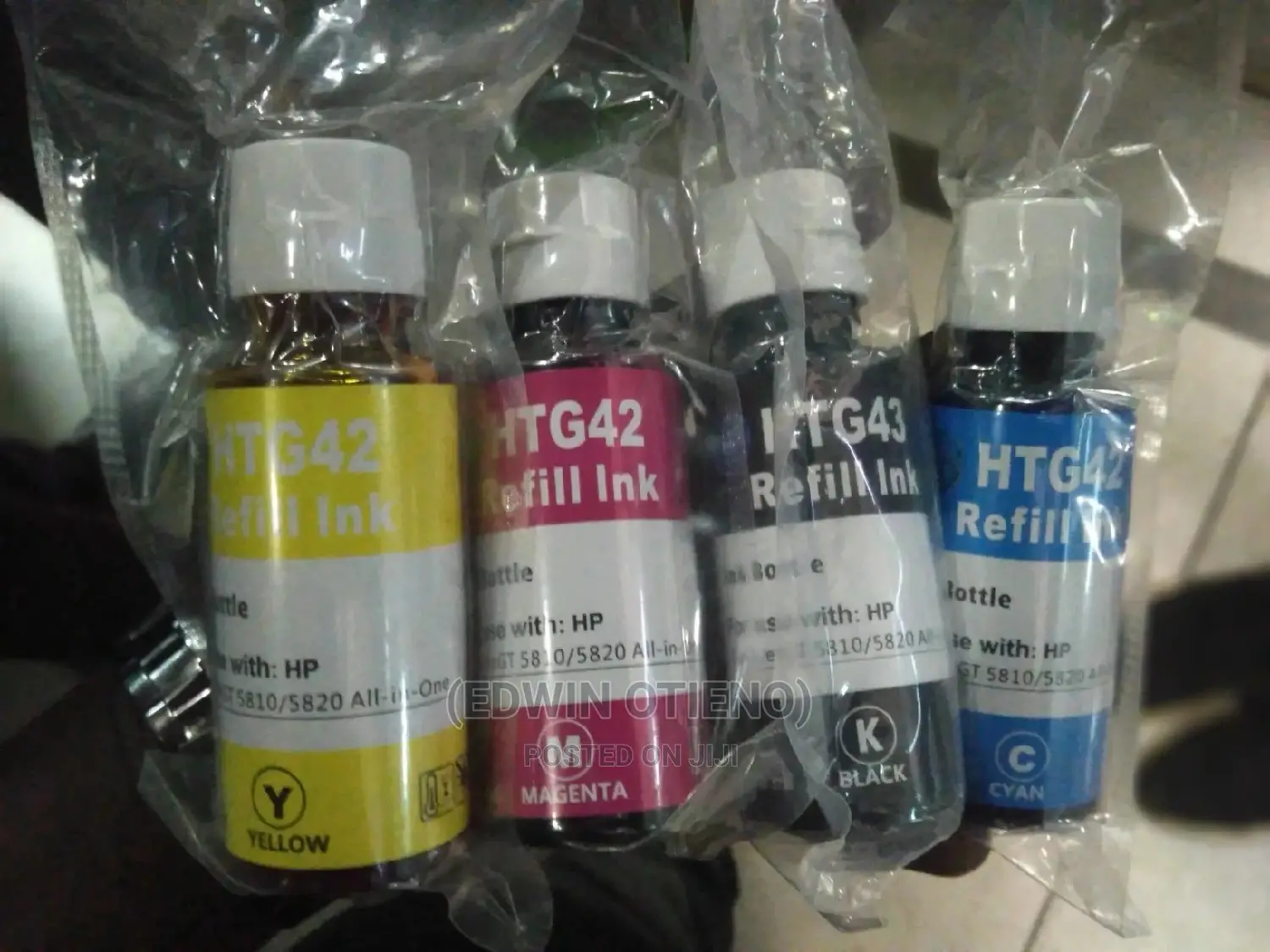 HP All-in-One Refillable Ink. Black, Cyan, Magenta, Yellow