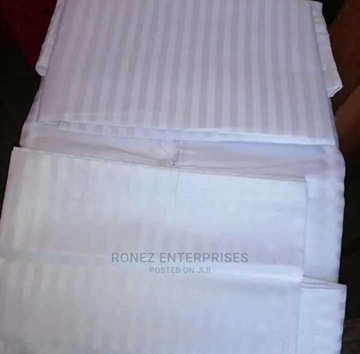 Hotel Quality Striped Bed Sheet