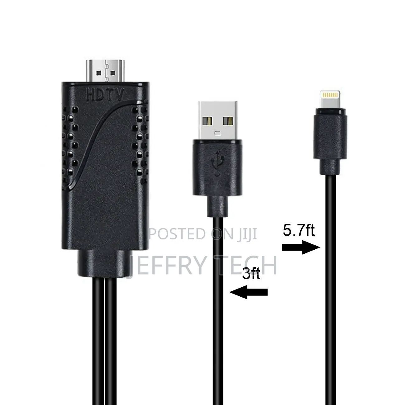 HDMI Adapter With 1080P Video Audio Output for Phone,Mirror