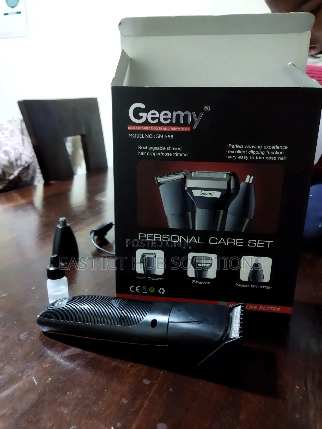 Geemy Original Rechargeable Hair Shaver and Trimmer Set