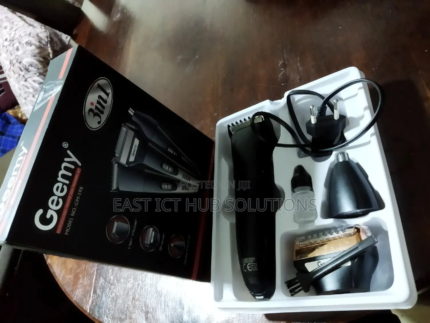 Geemy 3in1 Rechargeable Hair, Beard Nose Shaver Trimmer