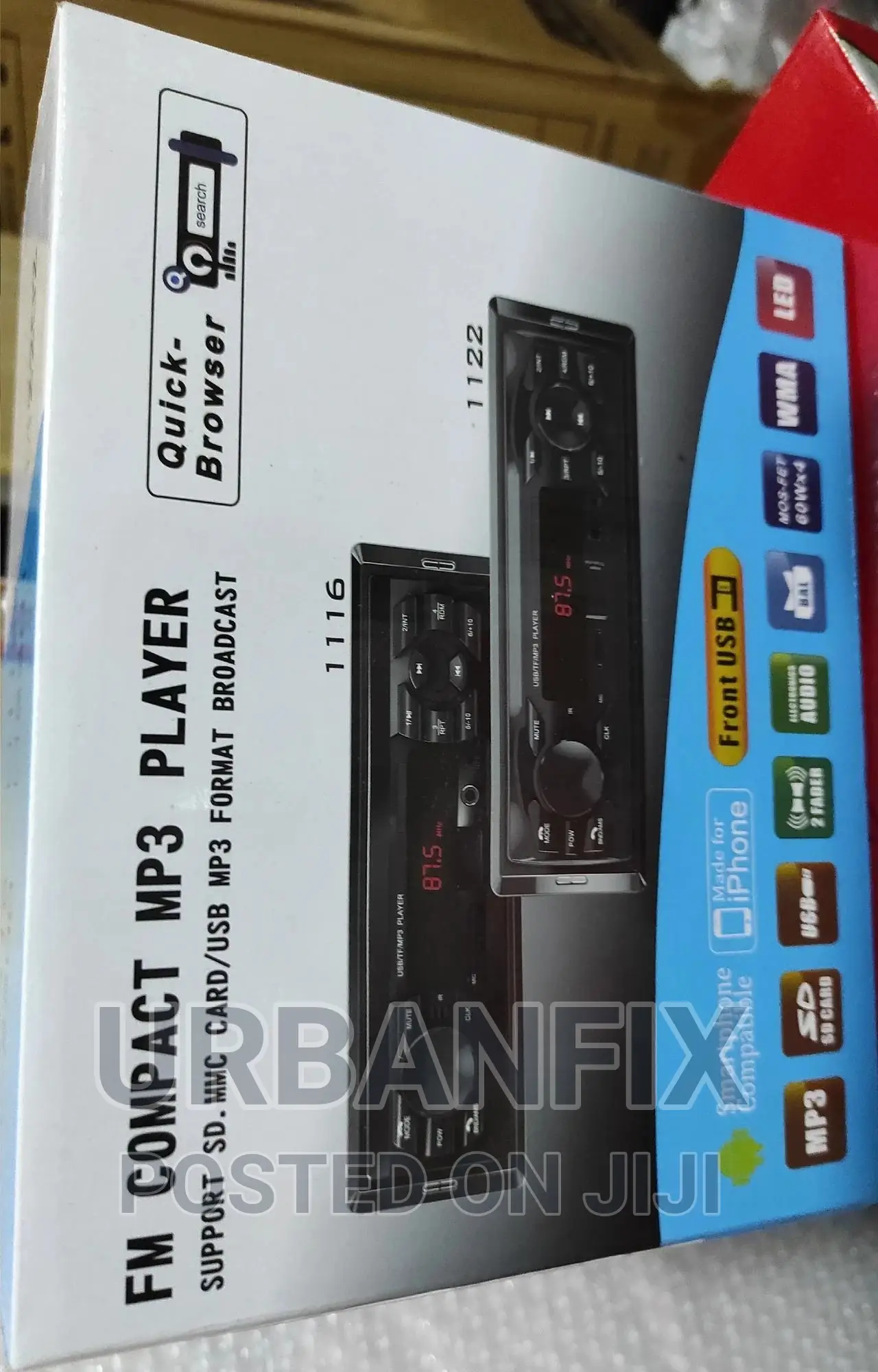 Generic Bluetooth Car Radio With FM/USB/AUX