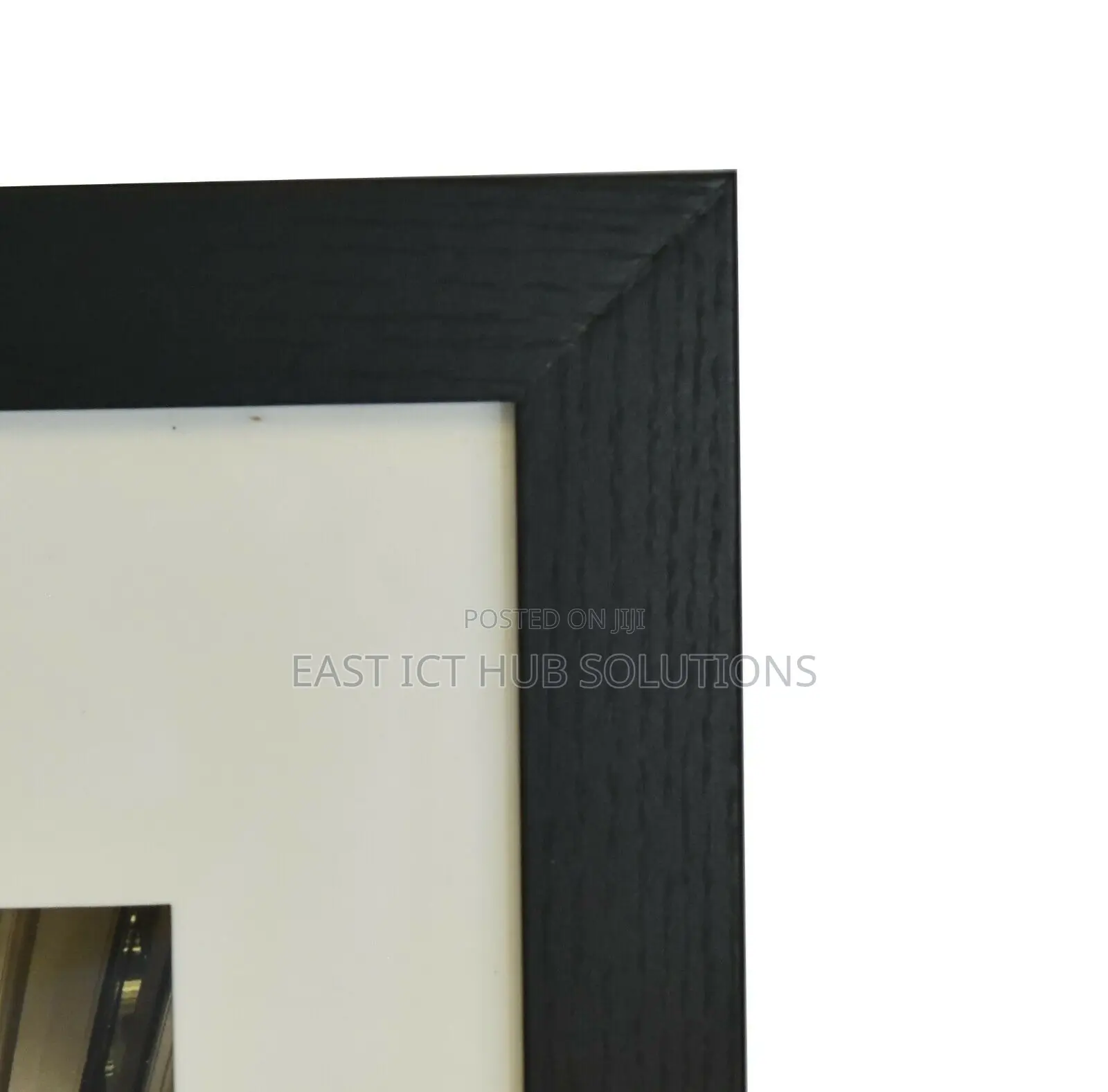 Photo Frame Black With Clear Glass Wall Mount Wood Texture A4 Or A5