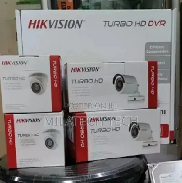 Supported Quality 4 Hikvision CCTV Cameras Complete Kit