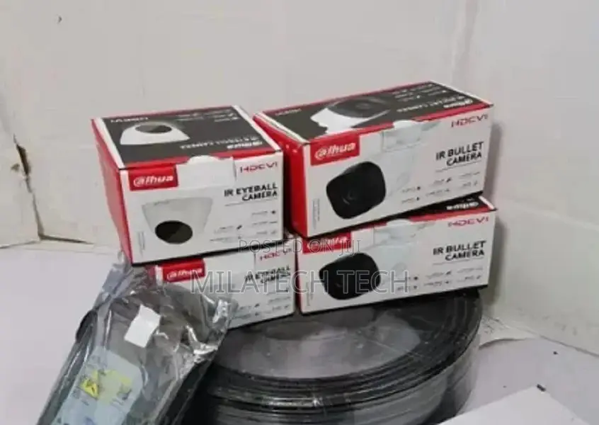 Available 4 Dahua CCTV Cameras Complete System Packag