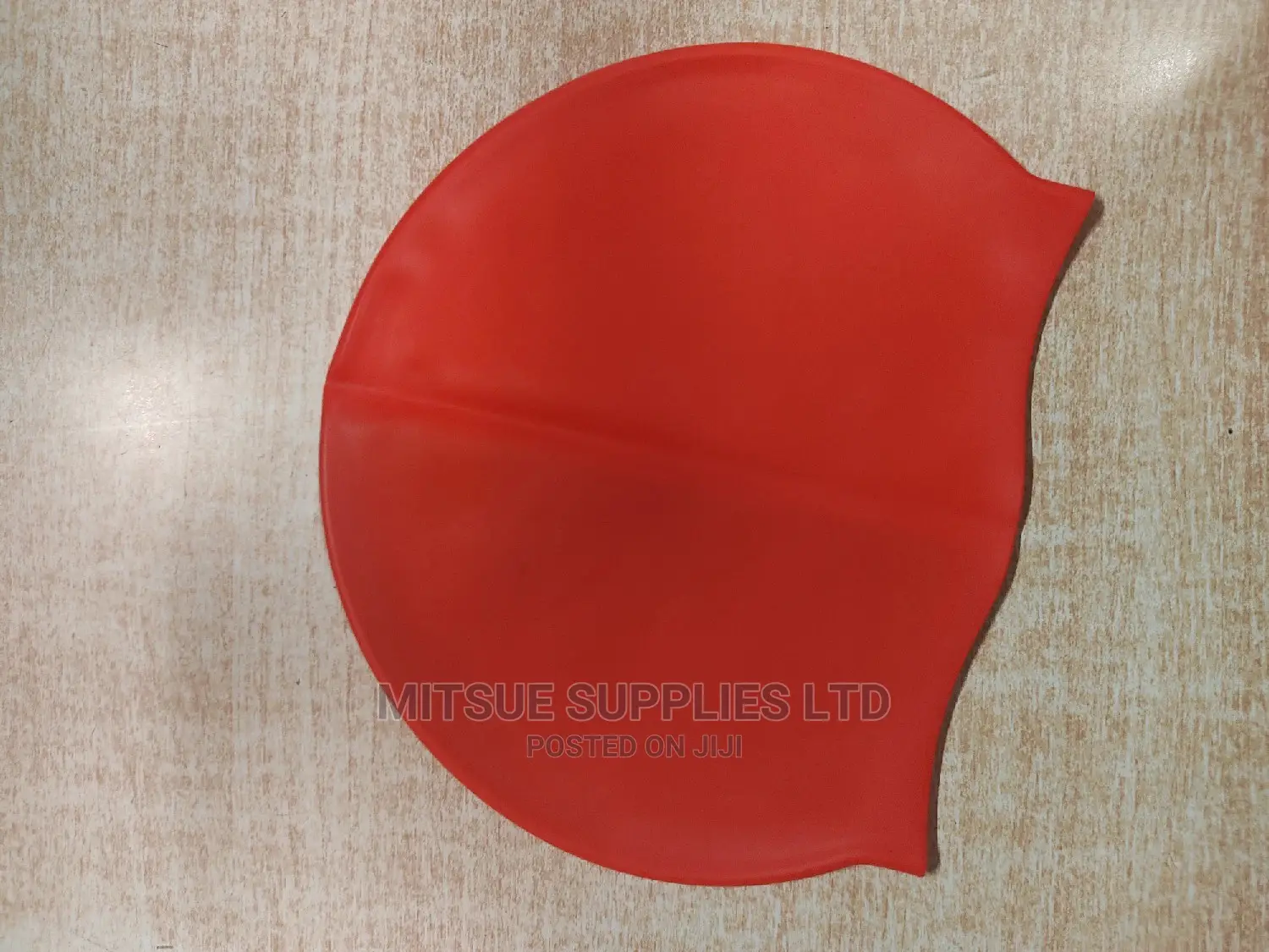 Silicone Swim Cap for Adults- Red