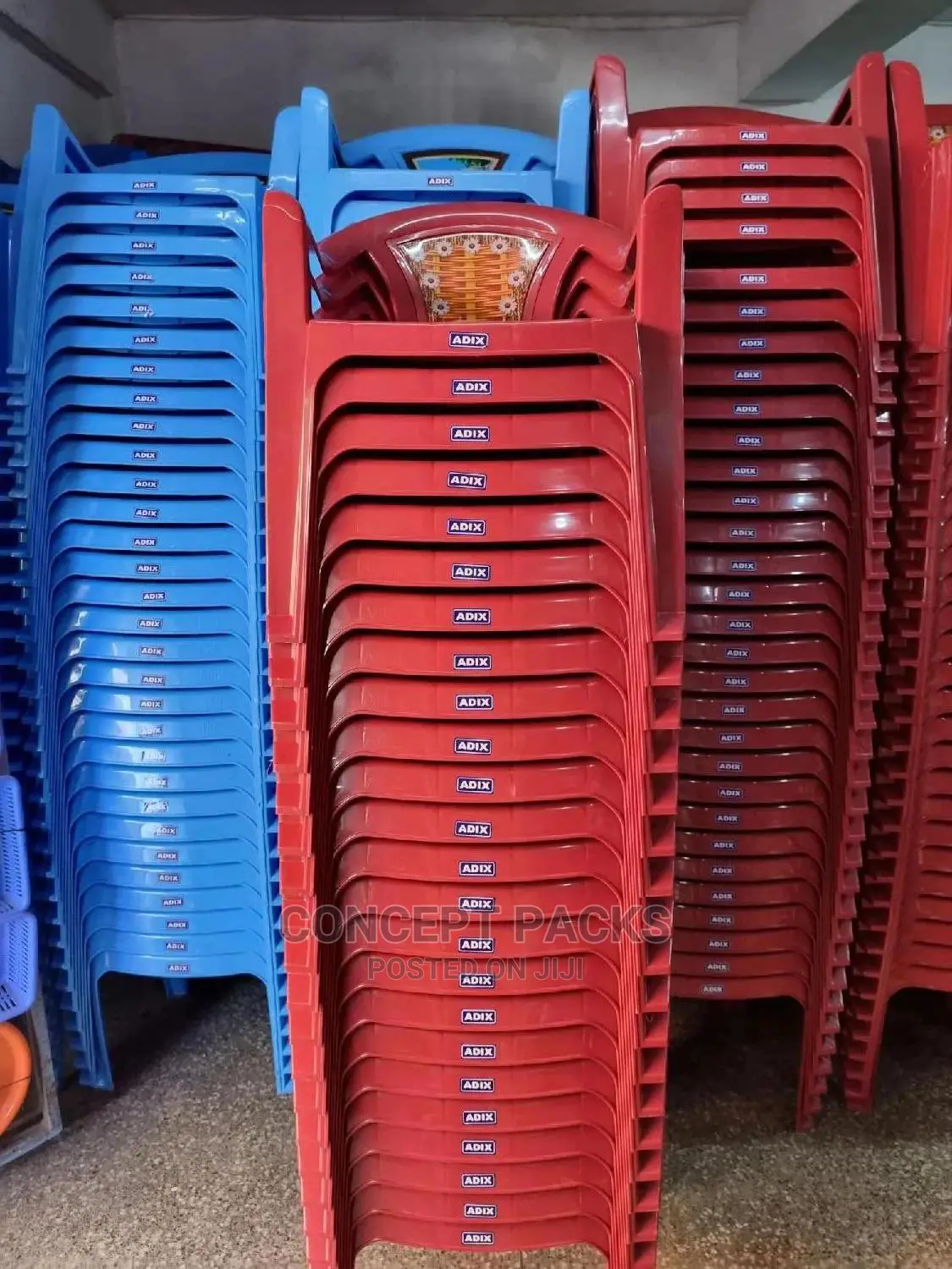 Plastic Chair. Flower Back