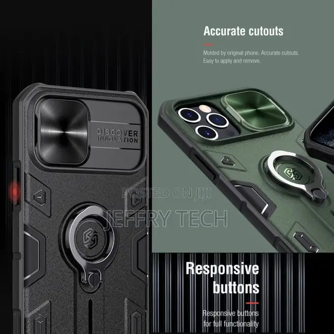Nilkin iPhone 12 Pro Max Camshield Armor Protective Case Wit