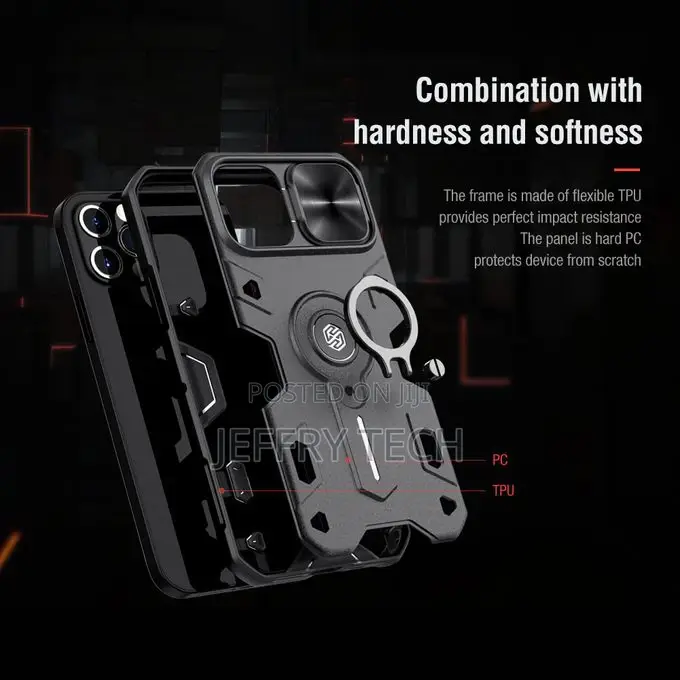 Nilkin iPhone 12 Pro Max Camshield Armor Protective Case Wit