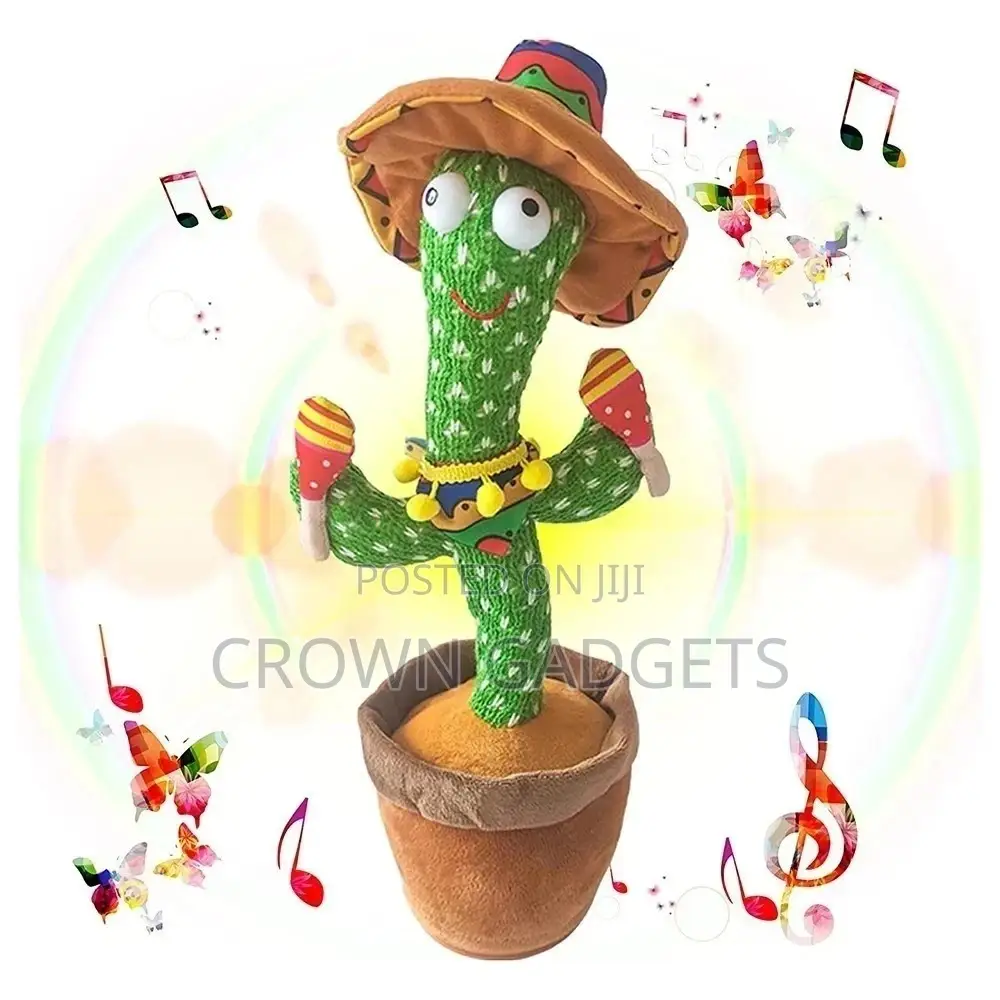 Talking Dancing Cactus Plush Toy Electronic Shake Toys