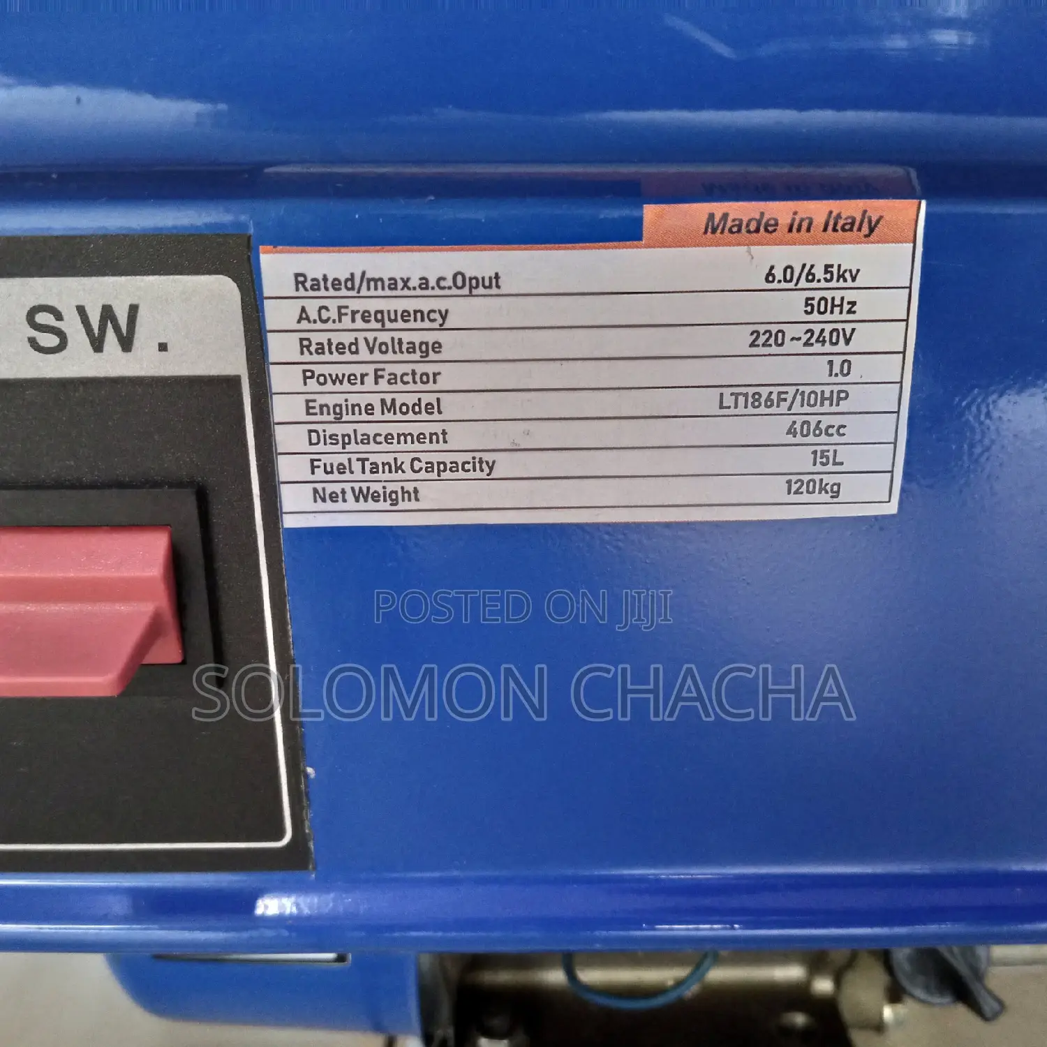 Max Power 6.5kva Gasoline Generator