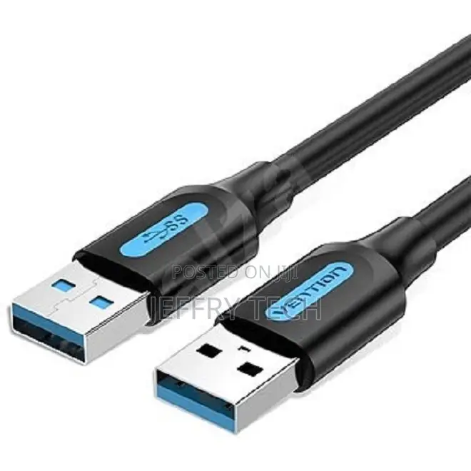Vention USB 3.0 C Male to C Male 5A Cable 2M Black PVC Typ