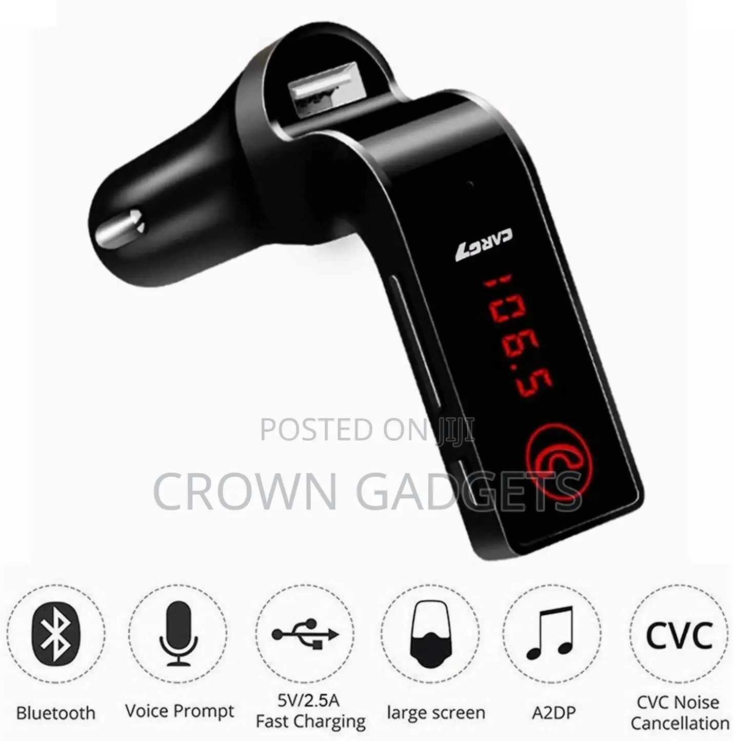 Hands Free Wireless Bluetooth FM Transmitter G7