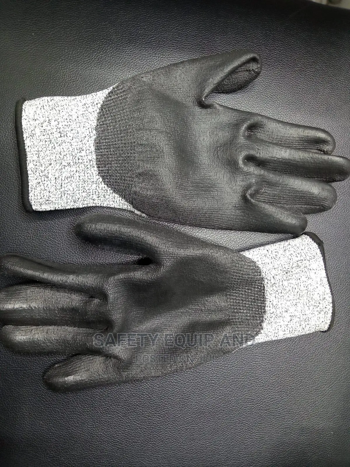 Palm Cut Five Safety Gloves- Black