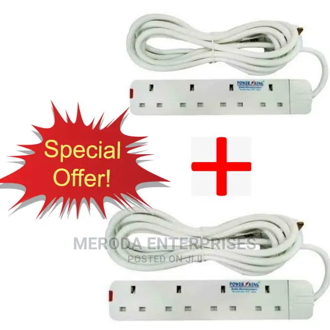 Power King Double Extensions 4 Way White