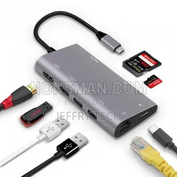 8 in 1 USB Type C Hub