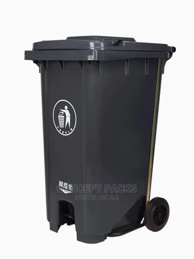 100ltr Heavy Duty Garbage Bin With Pedal Wheels