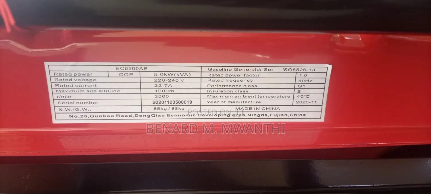 Generator 5kva