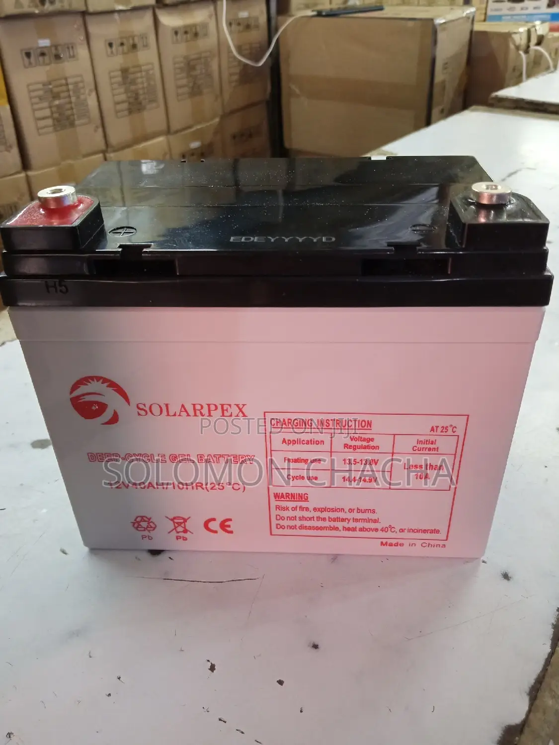 Solarpex 40ah /12v Battery