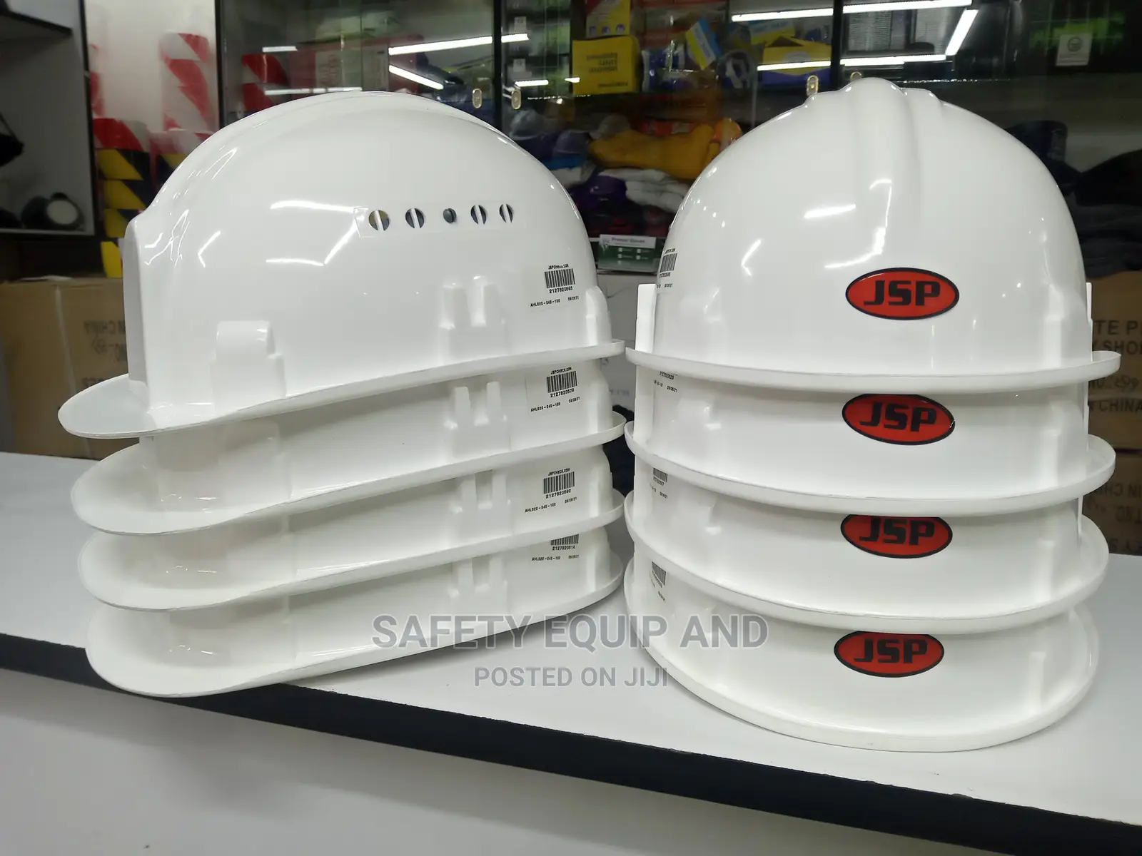 White JSP Head Protection Helmets Available
