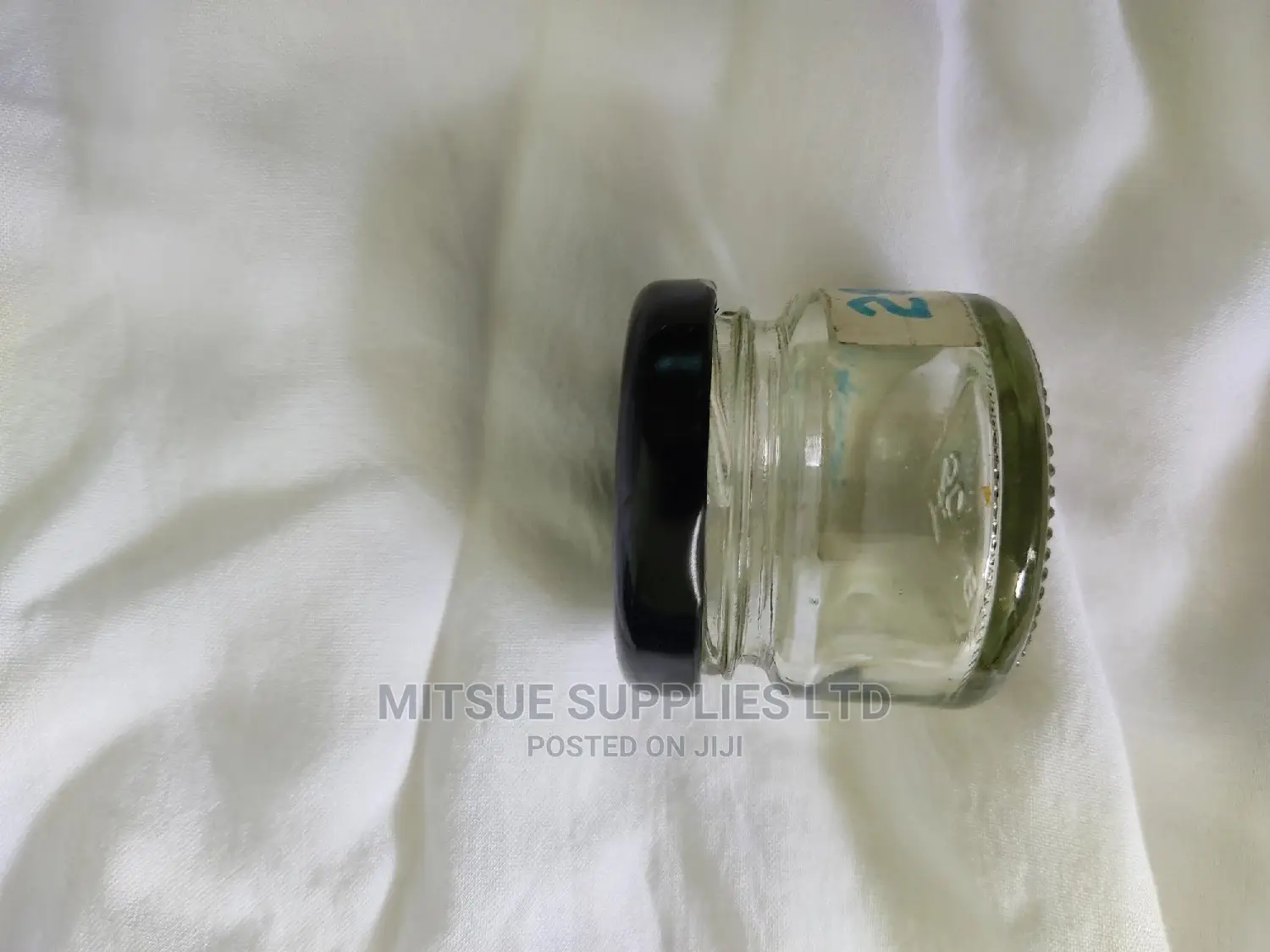 A Box of 120 Jam Jars- 28 Grams With Black Lids