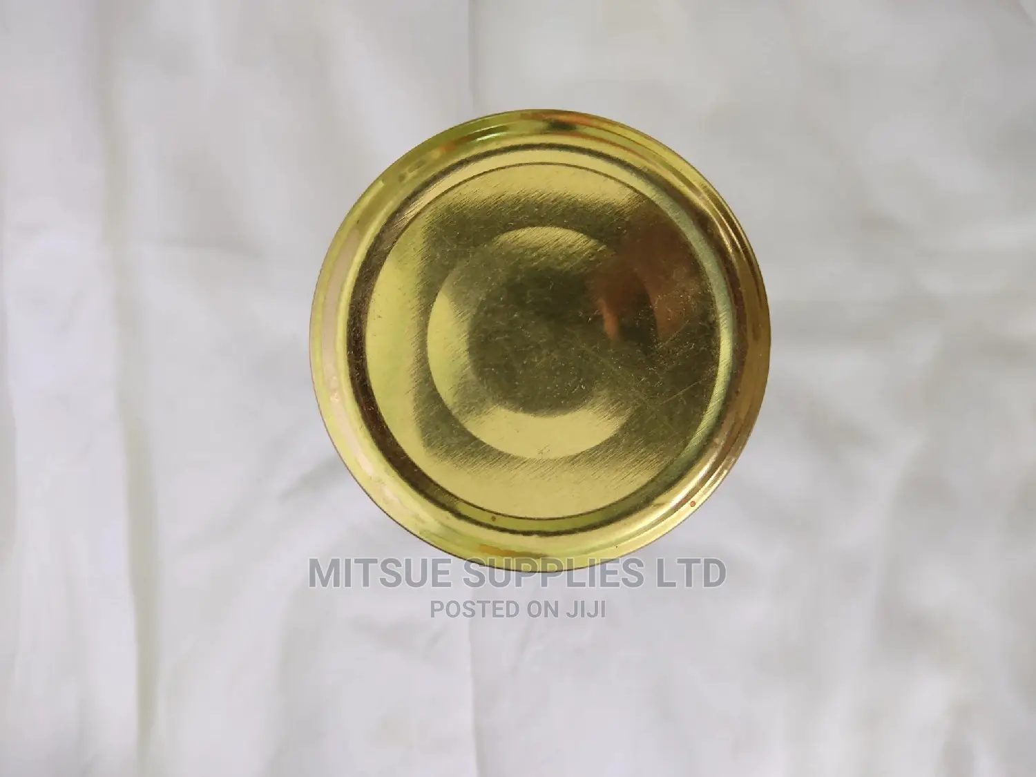A Box of 48 Glass/Jam Jars- 230ml With Gold Lids