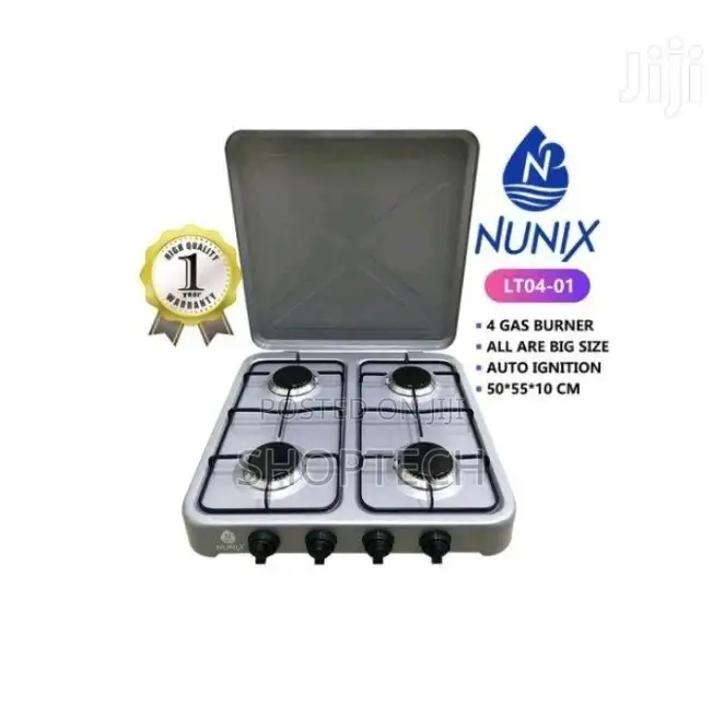 Nunix 4 Gas Stove Burner Cooker.