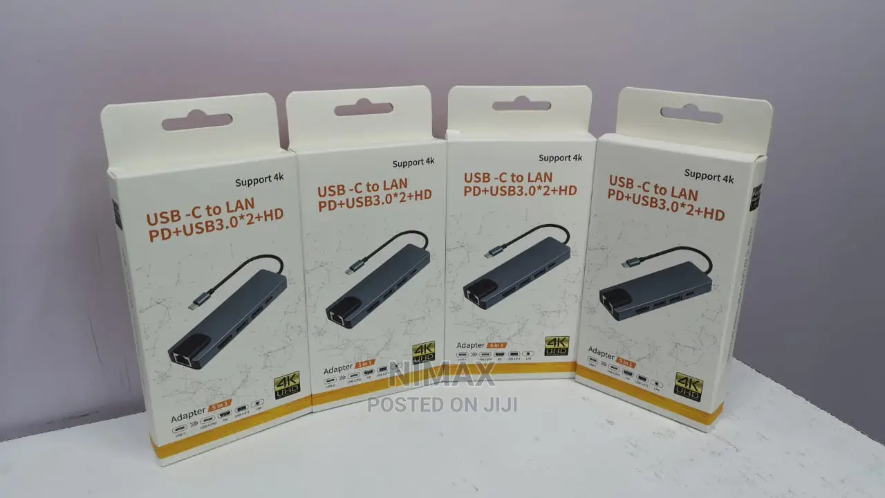 USB C Hub Multiport Adapter, 5-In-1