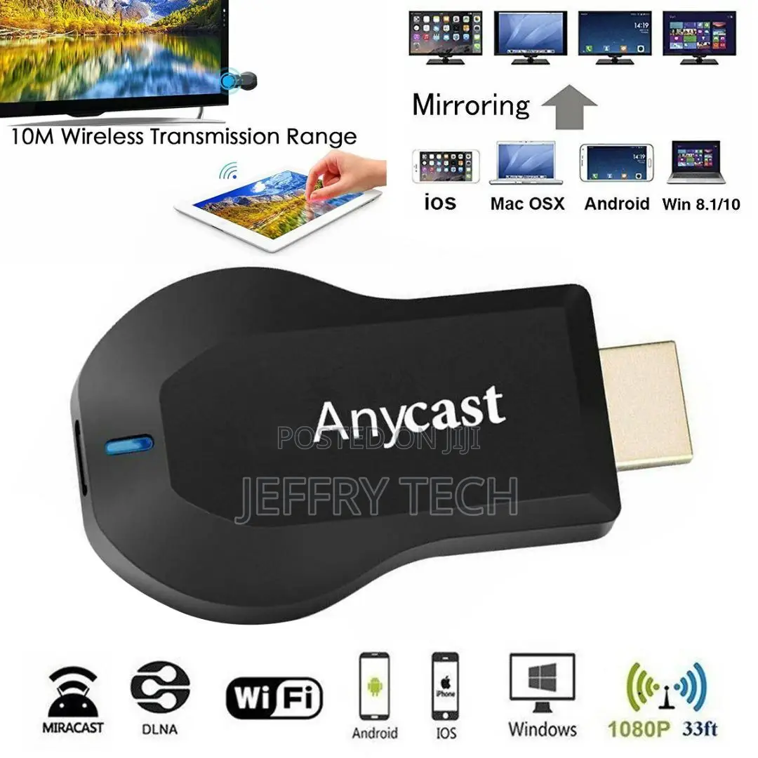 Video Digital Streamer Anycast 1080P HD HDMI Media Wireless